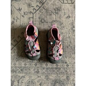 Keen Kids' Toddler Girl's Newport H2 Water Hiking Sandal‎ - Size 12 - Pink/Multi
